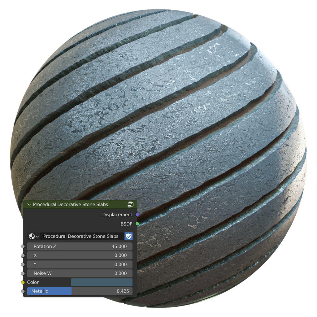 Procedural Decorative Stone Slabs | FREE stone materials | BlenderKit