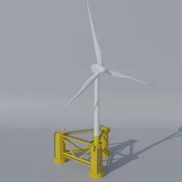 Offshore Wind Turbine Tri Floater V3