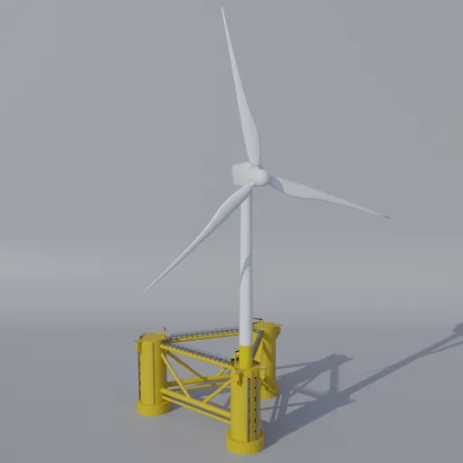 Offshore Wind Turbine Tri Floater V3