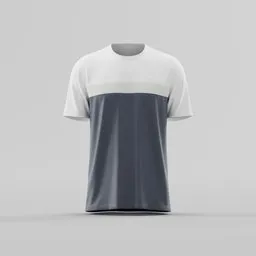 Three-Panel Block Stripe T-Shirt