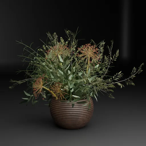 Dried Flower Pot