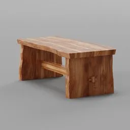 Natural Solid Wood Table