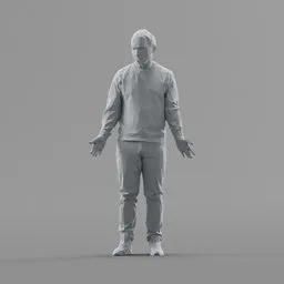 Lowpoly Male Standing