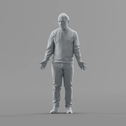 Lowpoly Male Standing