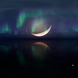 Aurora moon