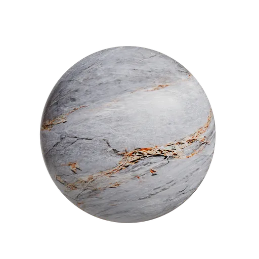 Gray orange Marble