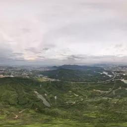 Highsky Mountain clouds green forest