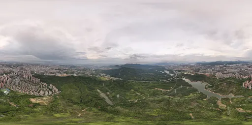 Highsky Mountain clouds green forest