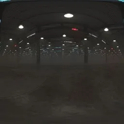 Foggy Warehouse HDRI