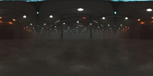 Foggy Warehouse HDRI