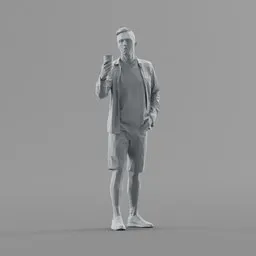 Lowpoly Male Standing