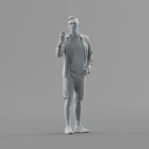 Lowpoly Male Standing