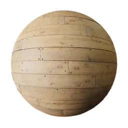 High-resolution PBR wooden texture perfect for 3D modeling in Blender, seamlessly tileable for various applications.