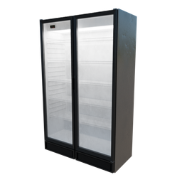 Glass door fridge x2