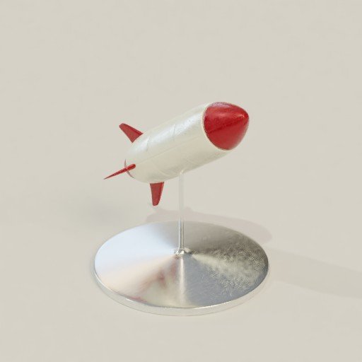 BlenderKit Download the Rocket model