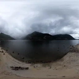 Rainy Cloudy Canadian Landscape