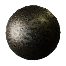 Imperial Dragon Engraved Metal