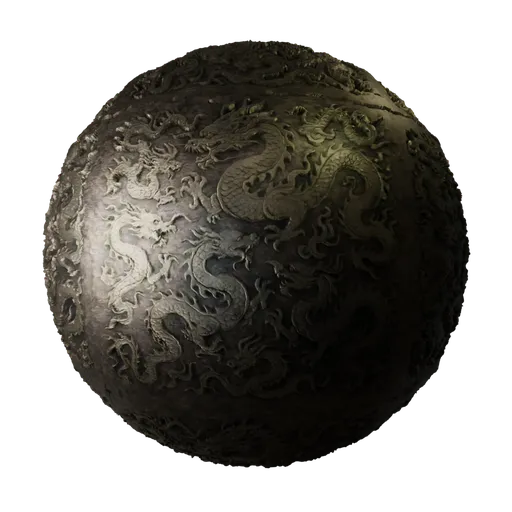Imperial Dragon Engraved Metal
