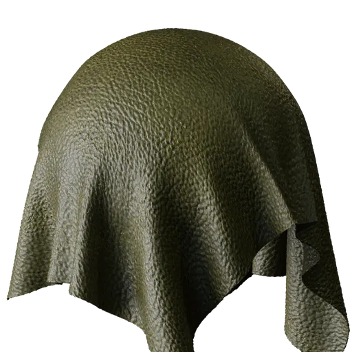 Olive Pebbled Leather