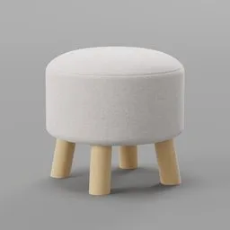 Round Ottoman Stool