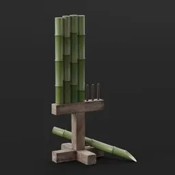 Japanese Bamboo Tameshigiri Target Stand