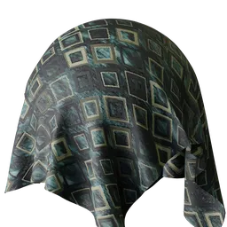 Graphical Duckegg Velvet