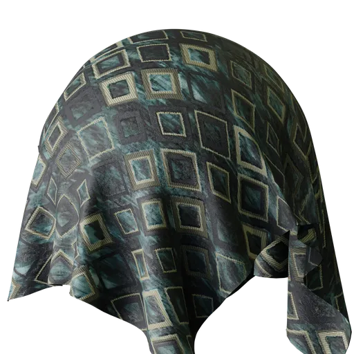 Graphical Duckegg Velvet
