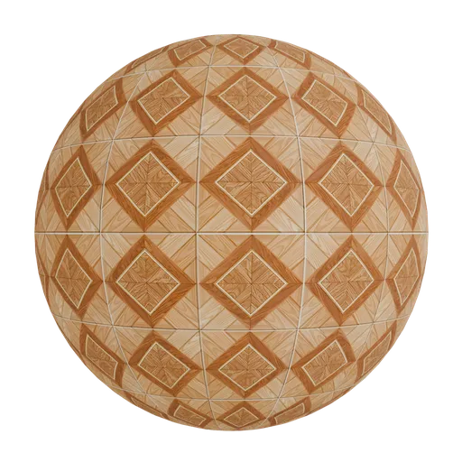 Inlaid parquet flooring