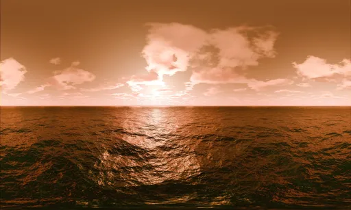 Golden Sunset Ocean