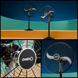 Pedestal Fan on Podium