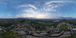 Highsky Mountain Rock Sunset