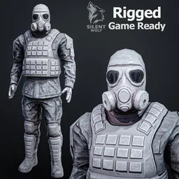 Special Forces Soldier-Rigged-Animated