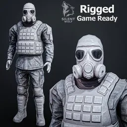 Special Forces Soldier-Rigged-Animated