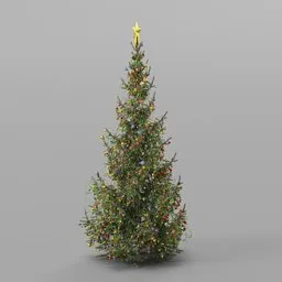 Christmas Tree Decorated Adult