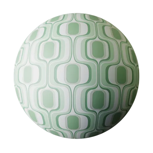 70s Decorative Wallpaper MossGreen