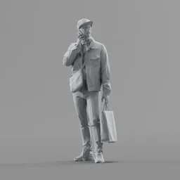 Lowpoly Male Standing