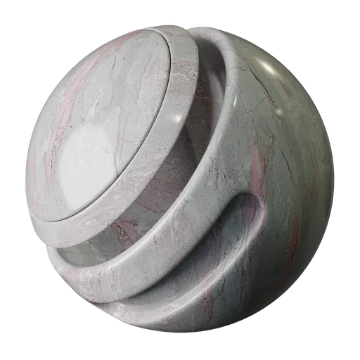 Simple grey red marble