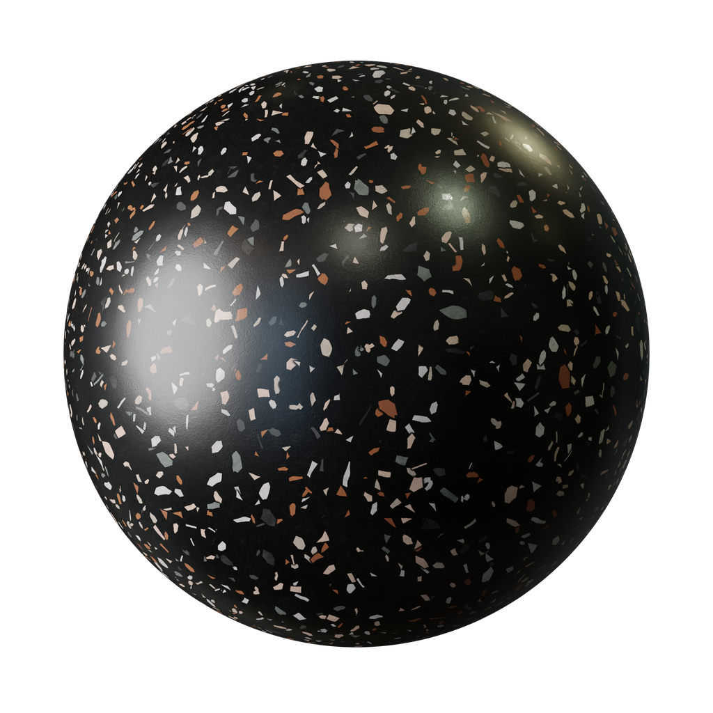 BlenderKit | Download the FREE Black Terrazzo material