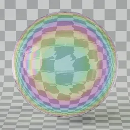 Iridescent Marble Glass