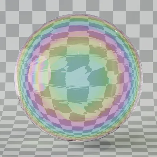 Iridescent Marble Glass