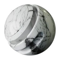 Polished marble