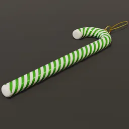 Christmas CandyCane Green White