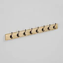 Coat Rack 8 Oak