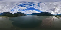 Lake Mountain Valley Clouds Day