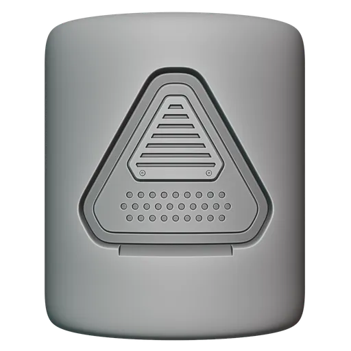 Icon of AM Hardsurface Detail 118 brush for 3D sculpting, displaying triangular surface imprint.