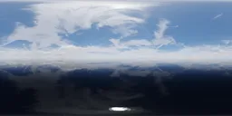 Sunny Blue Sky Cloudy Day