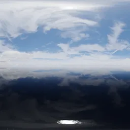 Sunny Blue Sky Cloudy Day