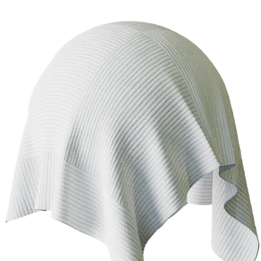 White Pleated Fabric