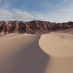 Desert Sand Dunes Rocky