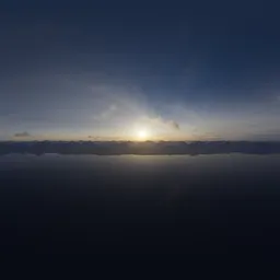 Golden Sunset Sky Landscape